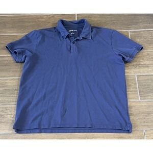 Ash & Erie Men's Polo Navy Shirt Short Sleeve Golf Performance Stretch Large